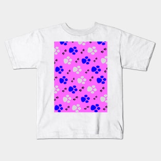 Flower Power Animal Paws Kids T-Shirt